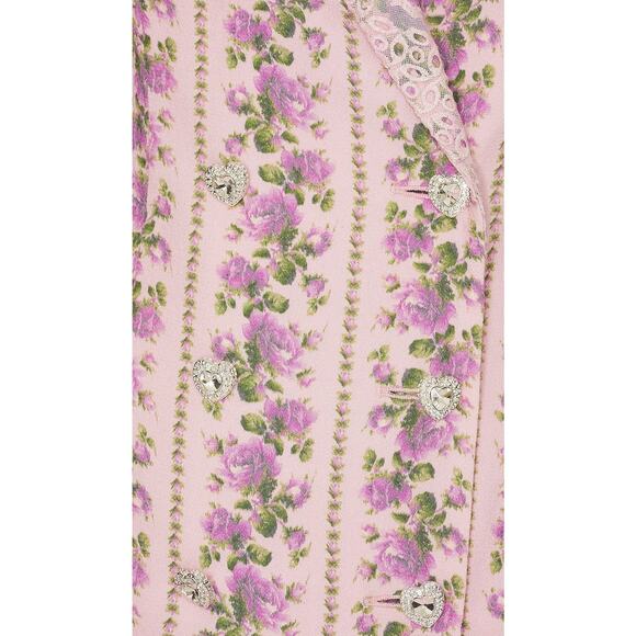 LoveShackFancy Moonstone Floral Blazer Dress - M Blushing Pink - Picture 7 of 7